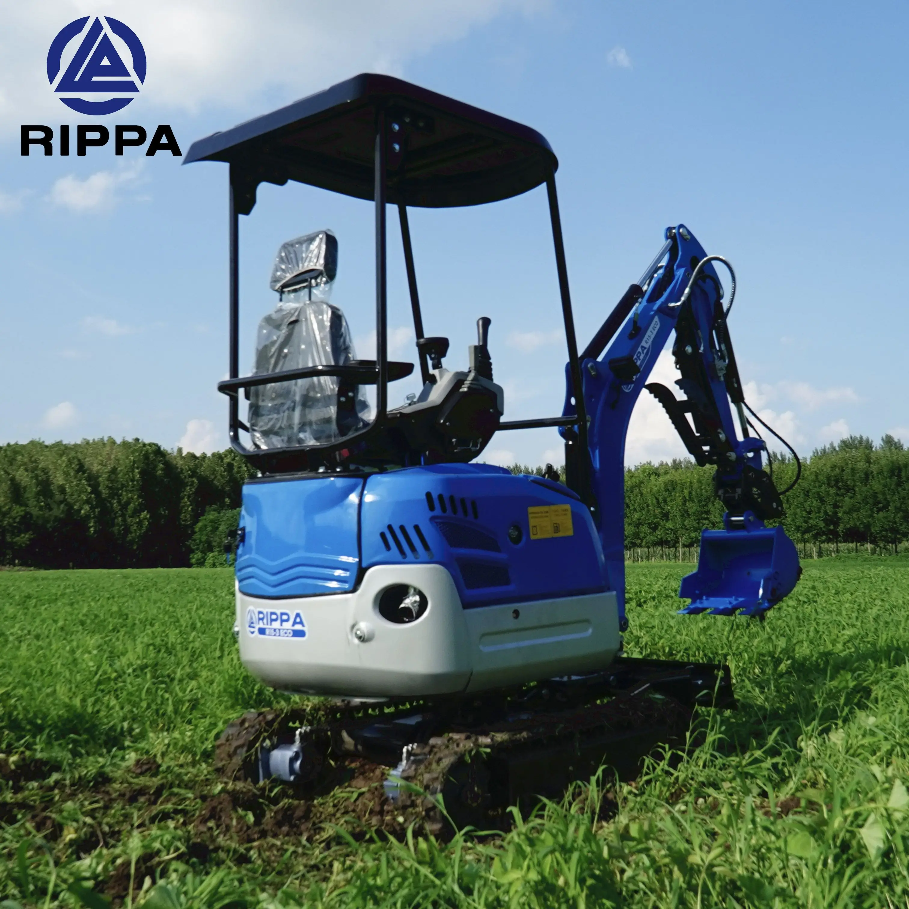 Rippa R15 china scavatore crawler digger excavator price bager micro bagger cheap escavatore