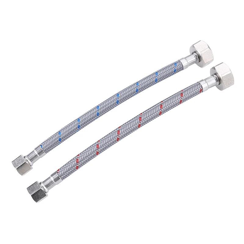 Линия смесителя шланг для соединения крана Плетеный Нейлоновый Шланг подачи воды 3/8 дюйма Comp x 1/2 2 шт. впускной водопроводного