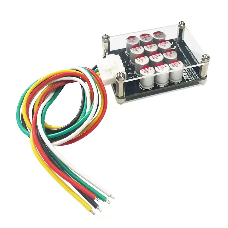 New Design Car Audio Car Starter LiFePO4 4S 5A Active Balancer Board  Capacitor With Display And Plastic Case