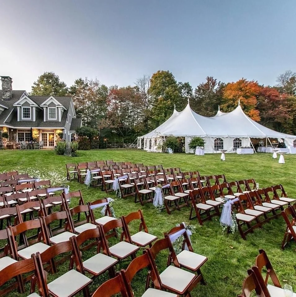 Outdoor Dark Fruit Wood Folding Wedding Chairs with Padded Seat Party Event Wimbledon Dining Chair