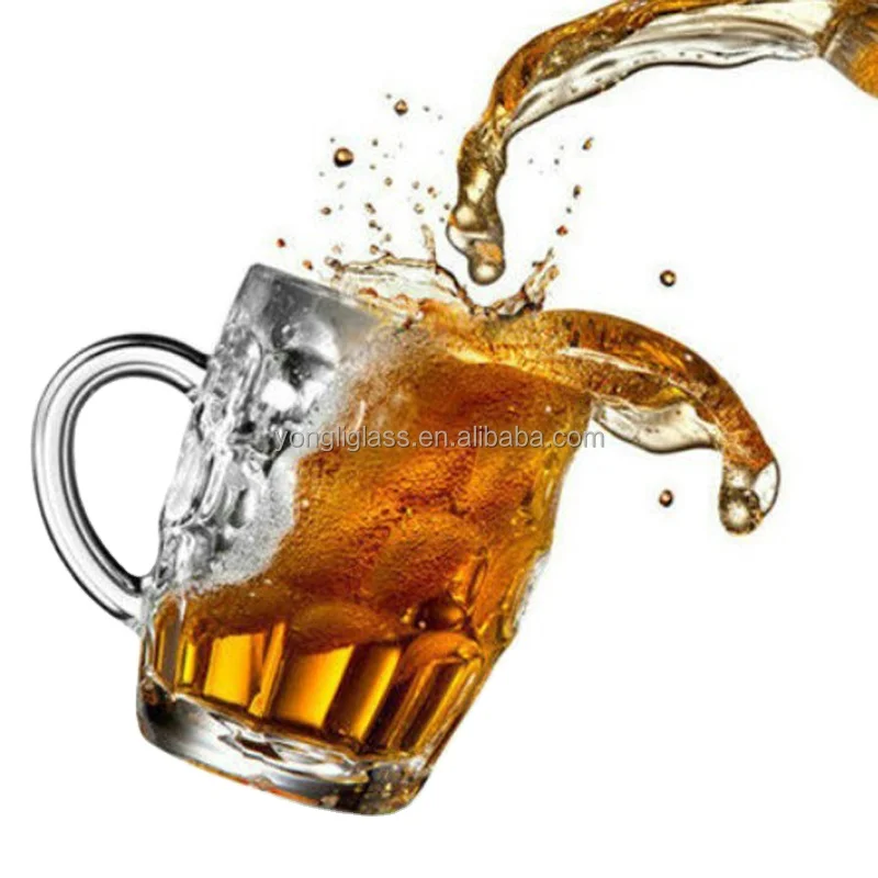 Wholesale tall beer glass, waist beer glass cup, large capacity crystal beer glasses