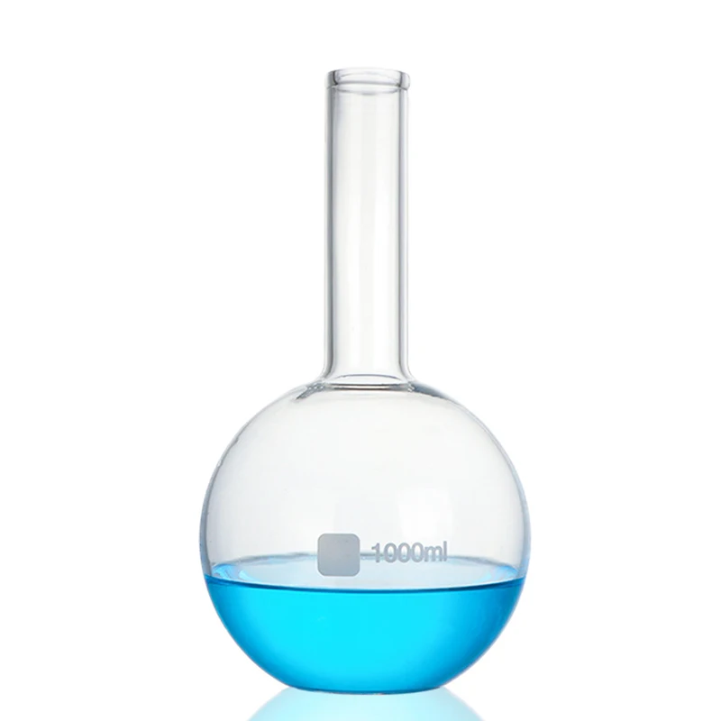 Laboratory chemical clear high borosilicate glass distillation flask boiling flask set