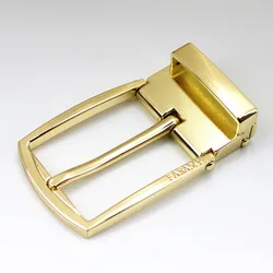 Custom Gold color Ratchet Clip Pin Belt Buckle Manufacturers