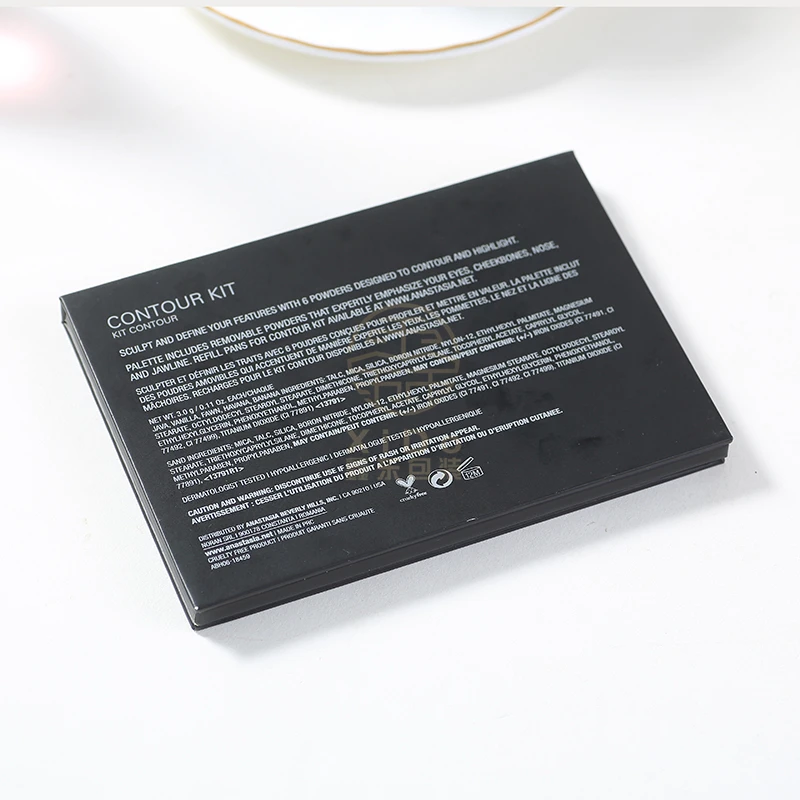  2021Eyeshadow Storage Box Case Makeup Pallete Eye Shadow Empty Magnetic Palette Glitter Patterns Spot UV Coating Printing Beauty