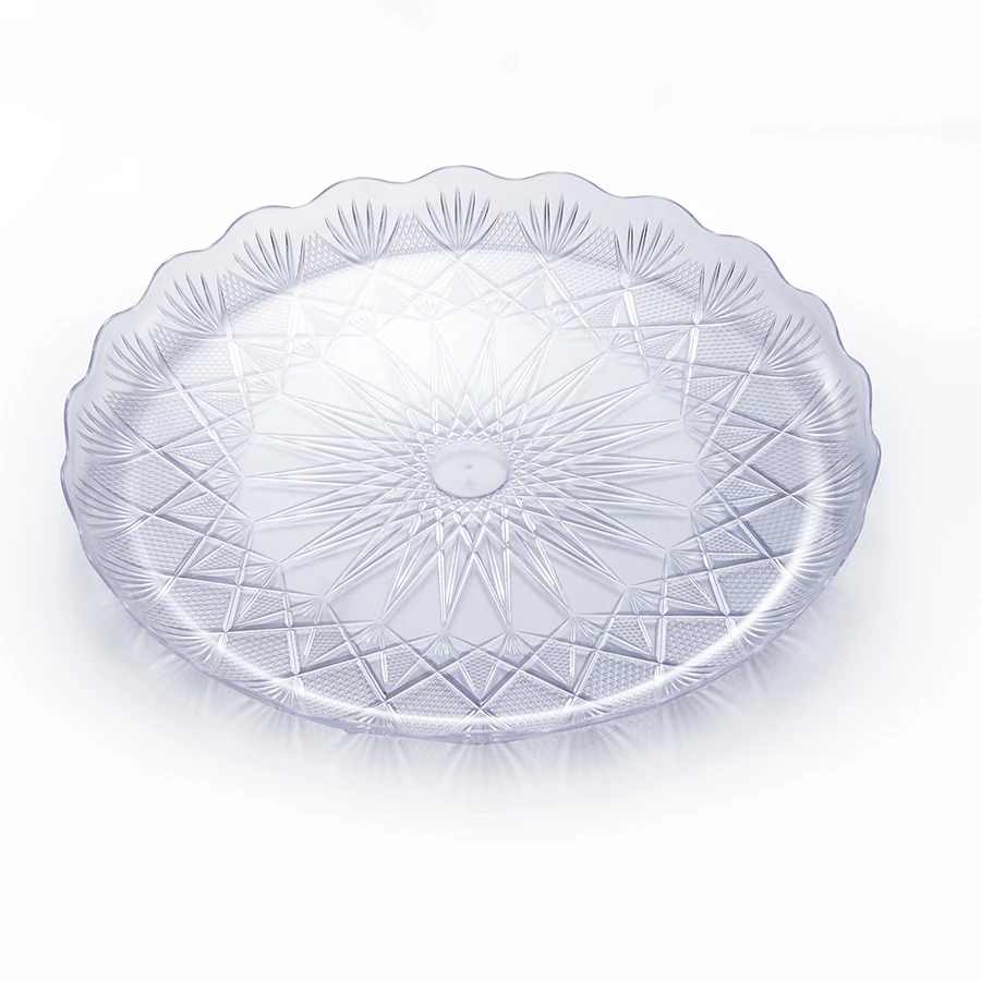 High Quality Luxury Disposable Fancy Plastic Plate Set Plastic Round Plate Plastic Plates And Bowls