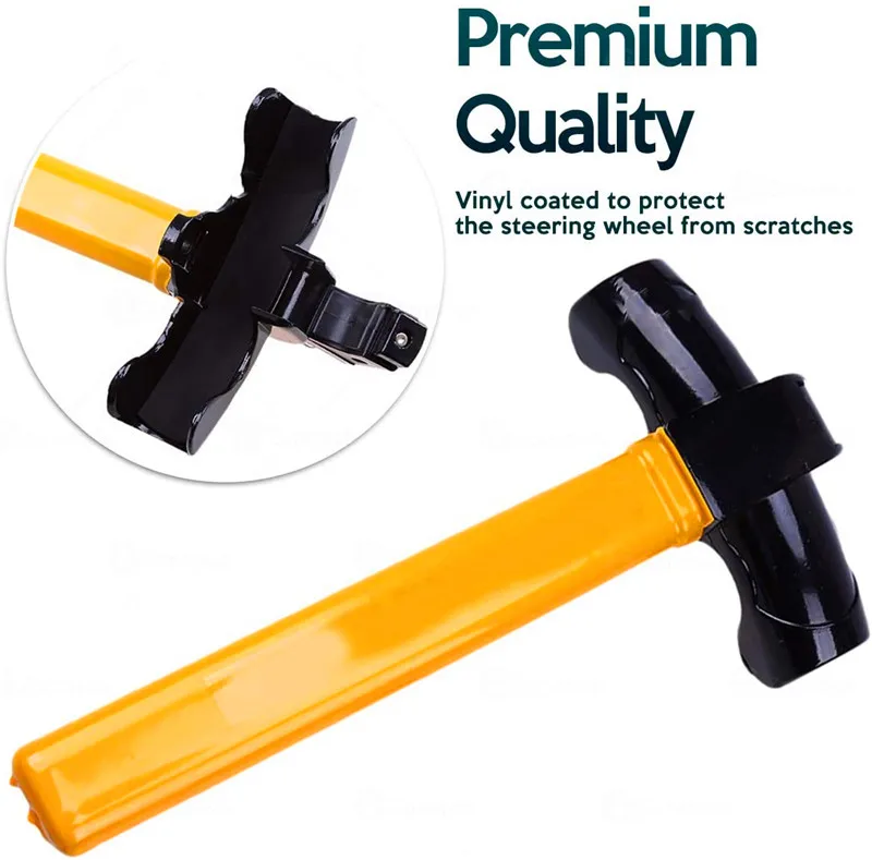 Universal Car Steering Wheel lock Anti-theft Lock Auto for SUV Truck Anti-Theft Security Rotary T-shaped Aluminum Lock