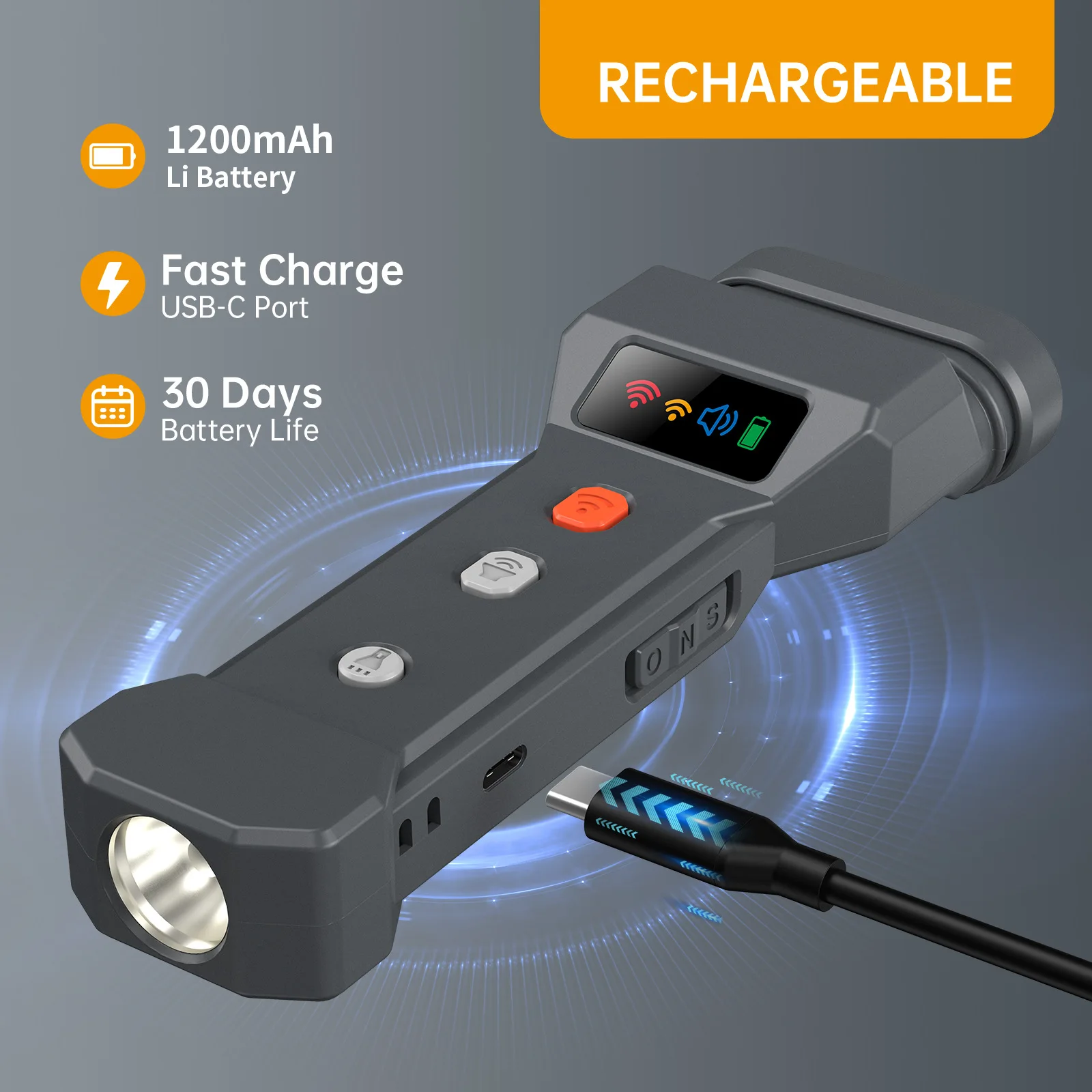 New USB Rechargeable Effective Dog Stop Bark Deterrent Device 10M Ultrasonic Anti Bark Pet Dog Training LED Dog Repeller