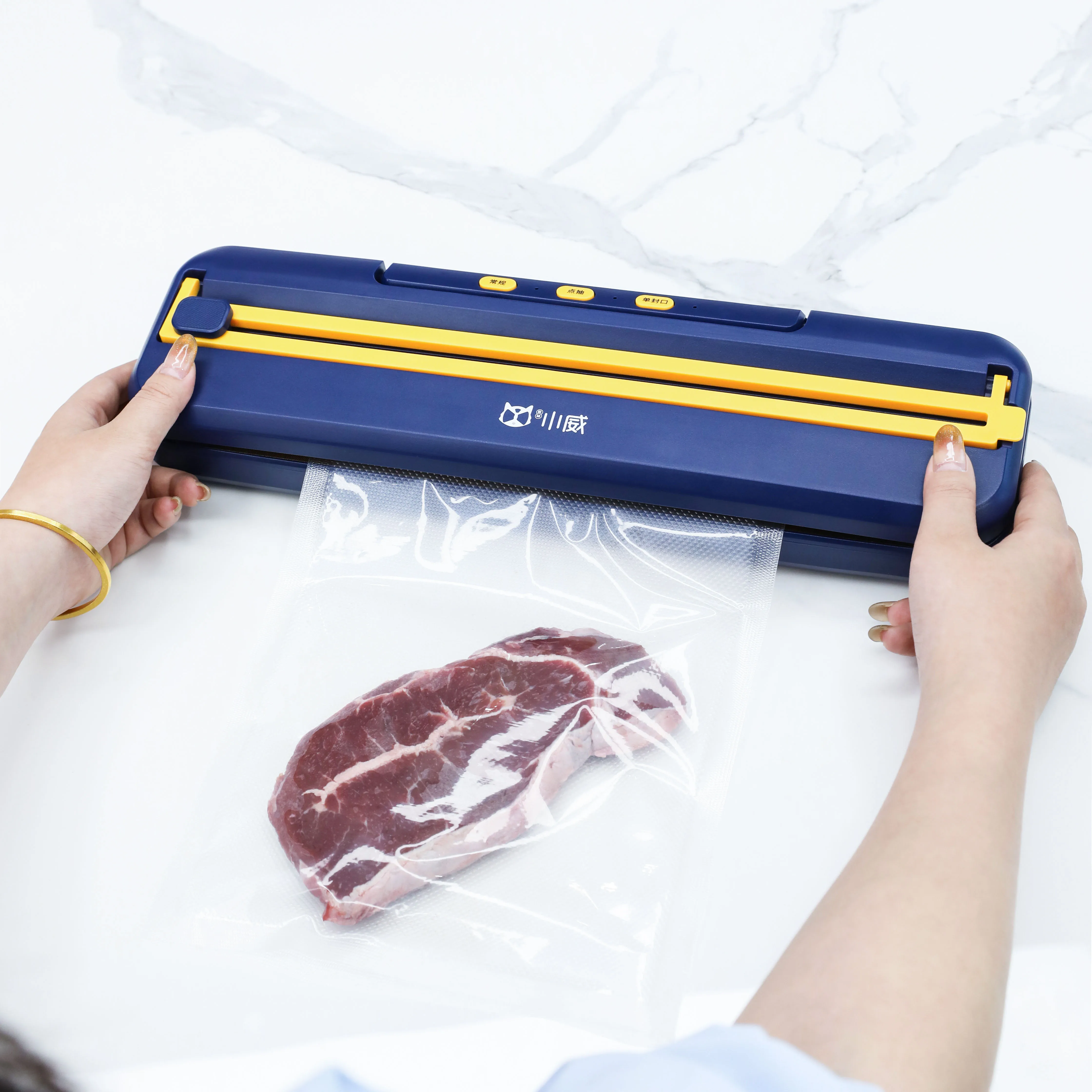 Small Dry Wet Handheld Compact Foodsaver Portable  Packaging Kitchen Appliances China Commercial One Touch Vacuum Sealer