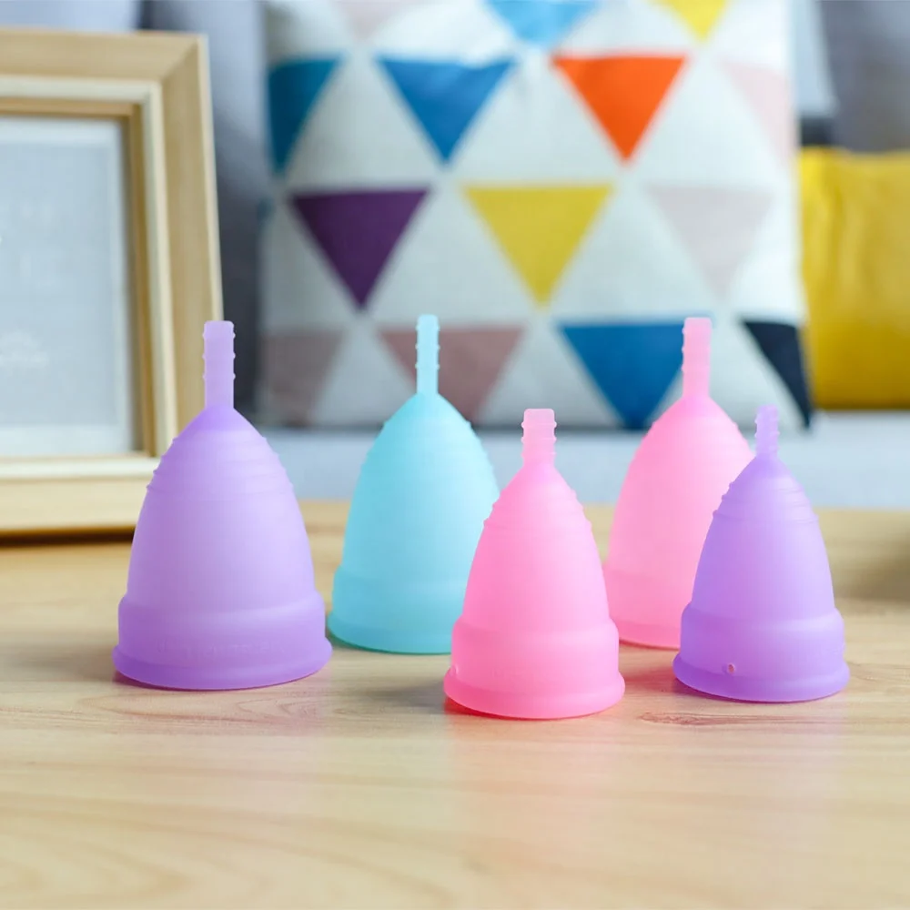 Products Below 1 Dollar Reusable Wholesale 100%  Silicone Menstrual Cup Sterilizers Menstrual Cups