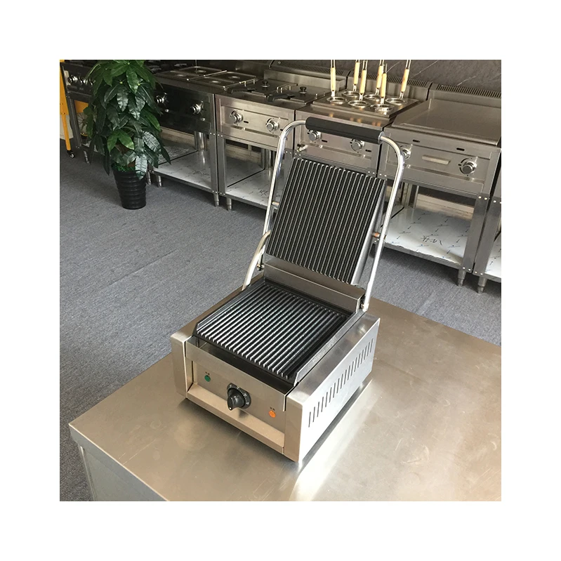 Commercial Electric Steak Grill Machine 1800W Griddle Household Flat Plate Griddle Barbecue Machine Sandwich Panini Grill