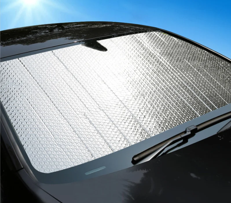 Jutien Automobile Sunshade Front Gear Car Aluminum Foil SUV Car Summer Sunscreen Bubble Insulation Plate Sun Block