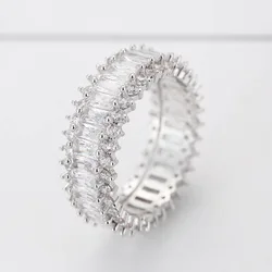 Hot sale european exquisite popular women rings Well Designed cubic zirconia wedding rings