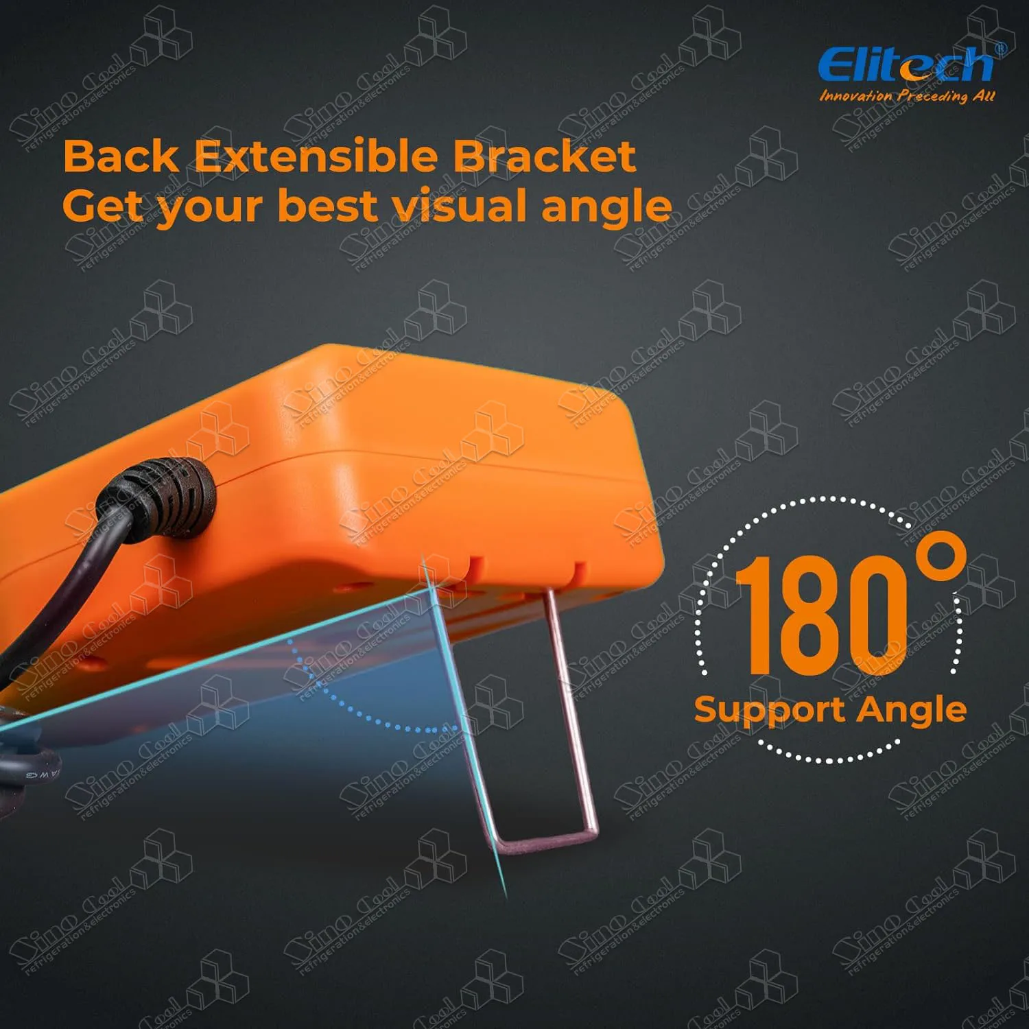 Elitech LMC-300 Electronic Refrigerant Charging Scale for HVAC Wired Remote Recovery Weight A/C Scale 220lbs