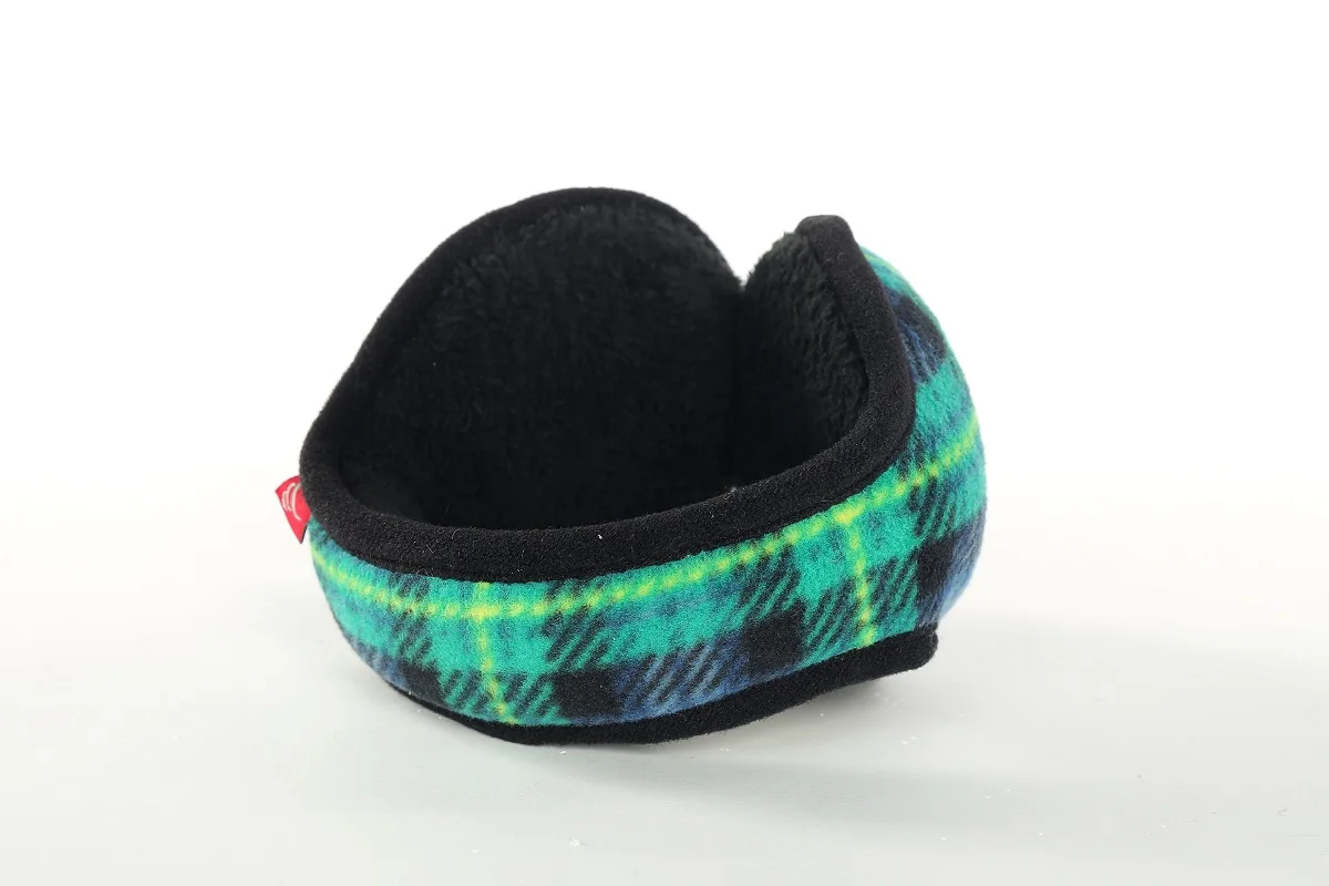 Новое поступление, женские зимние теплые наушники для девочек, теплые наушники в клетку, теплые наушники, повязка на голову