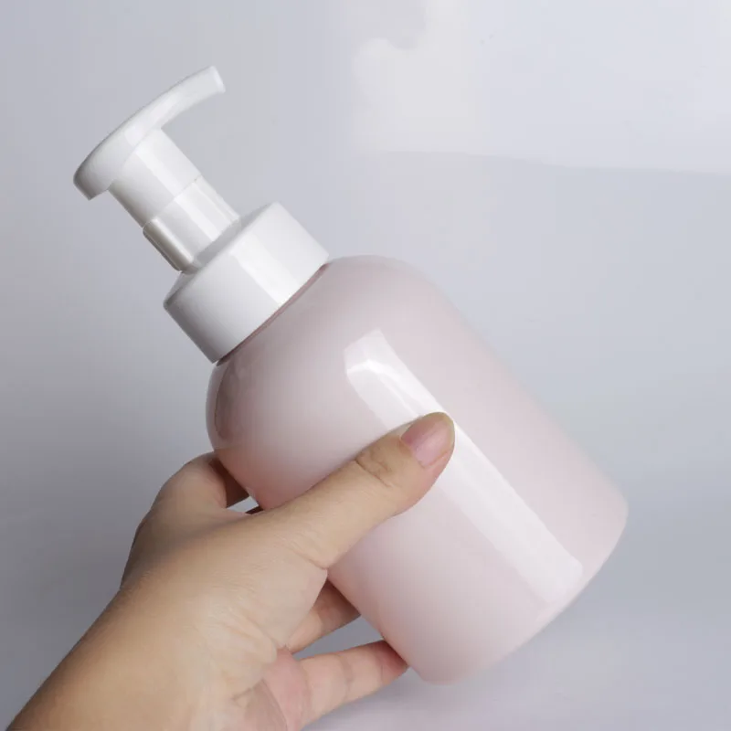 Manufacturer wholesale 500ml PET Empty PET Plastic Cosmetic Hand Soap Foam Pump Bottles Foaming hand Mousse Refillable Bottle
