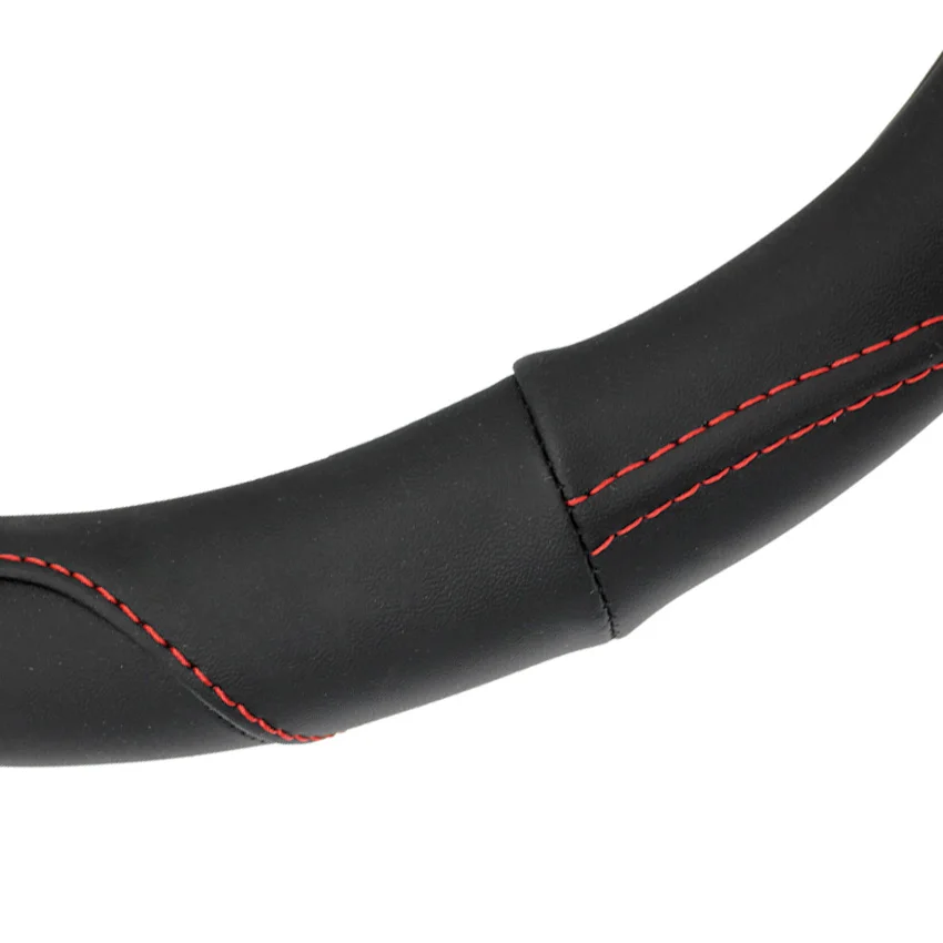 wholesale design custom pu/pvc embroidered baseball car steering wheel cover for women