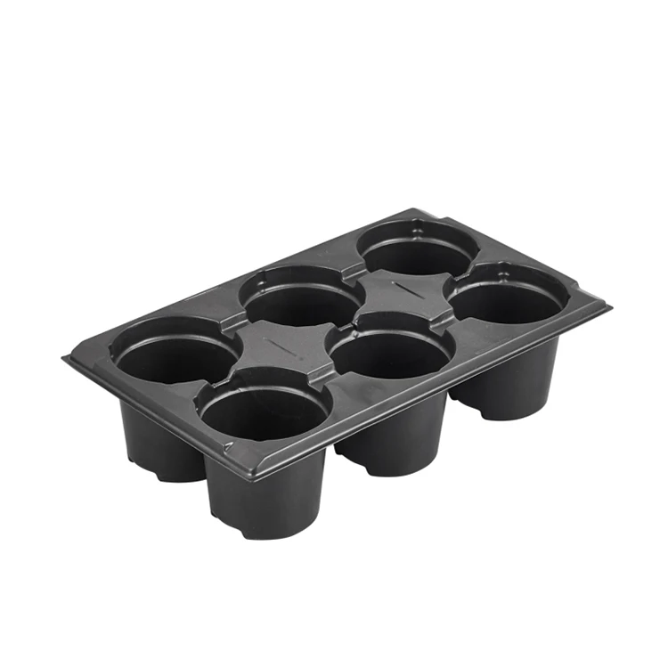 XD6 XD6 2*3 Cell Count Plastic Plant Growing Nursery Pot Trays Seedling