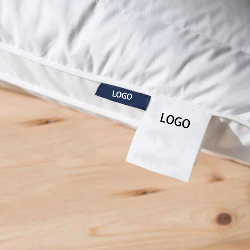 Luxury Hotel Healthy Sleeping Pillow Double Feather Bedroom Pillow Square Neck Solid Home Hotel Hospital School