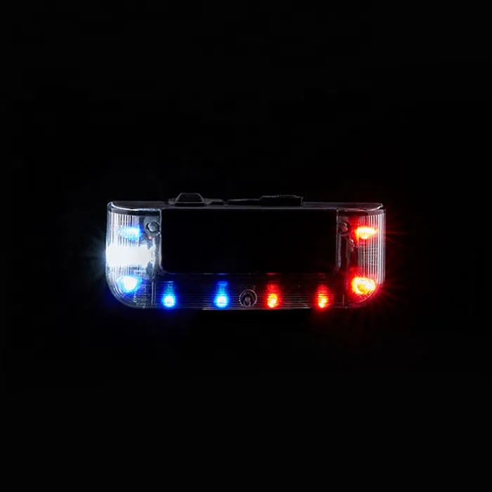
Senken red blue white mini police led warning shoulder light 