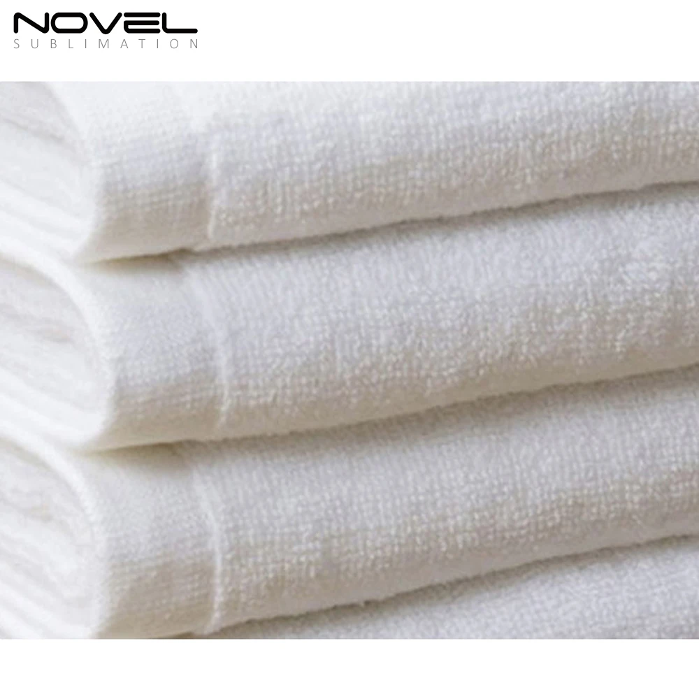 Fashion Personalized Blanks Custom Sublimation Beach Towel Various Size White Microfiber Cotton Bath Towels