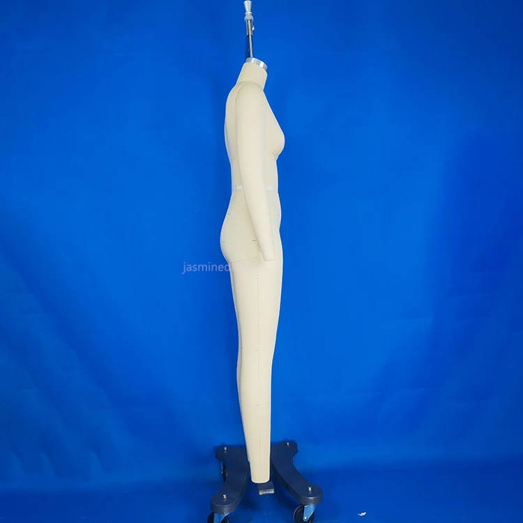 Jasmine female dummy US size 2 dress form Torso manikin with Adjustable Height Stand Clothing Pinable Sewing Mannequin