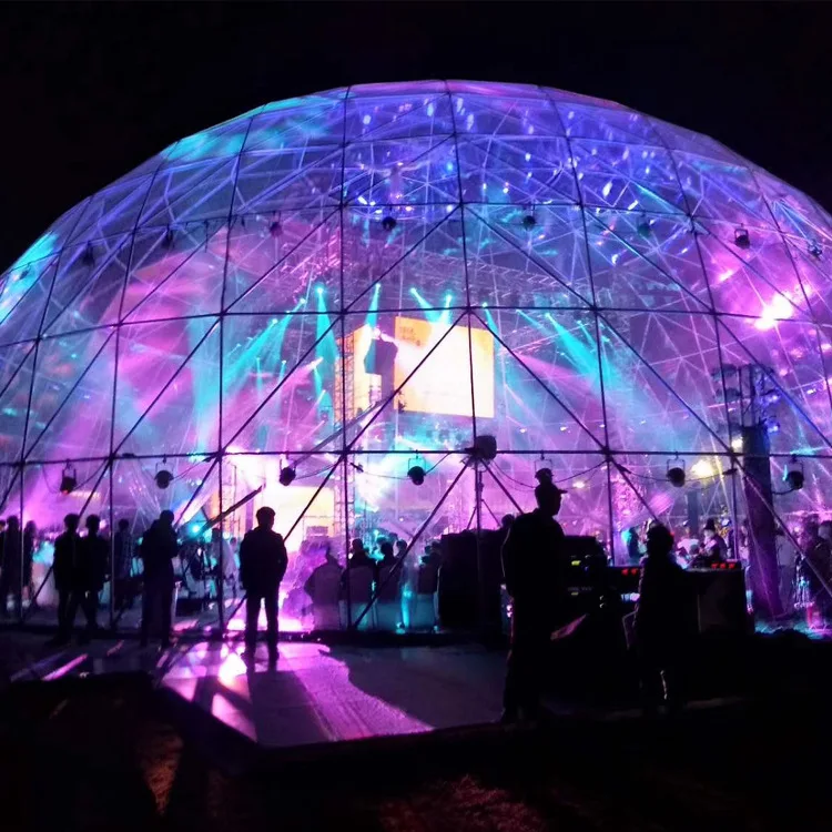 Travel Outdoor Transparent Restaurant Spherical Dome Exhibition Tent