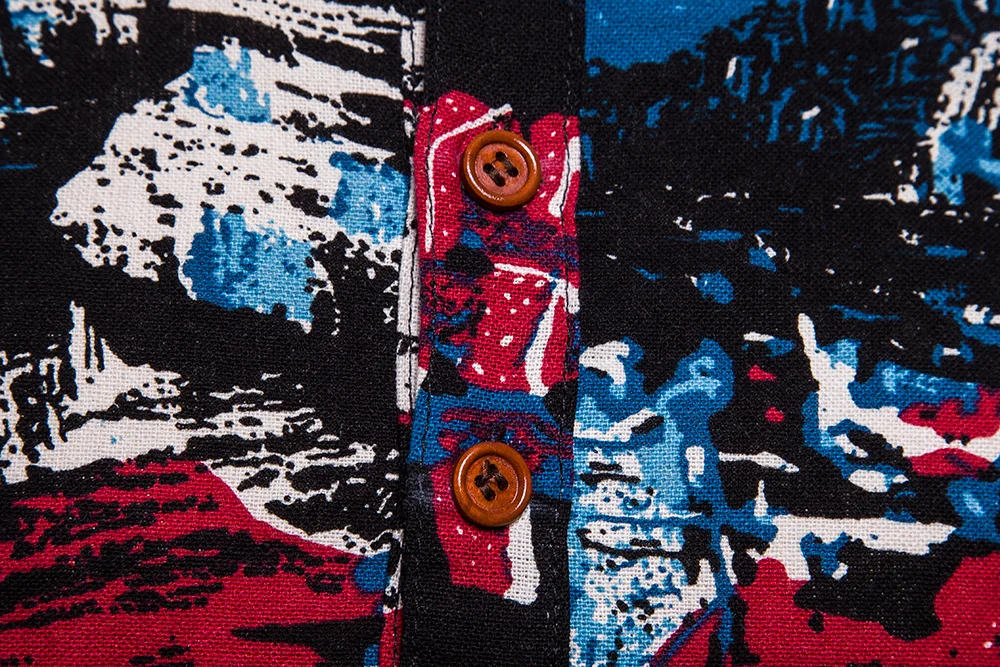 Мужская рубашка с длинным рукавом, разноцветная рубашка в стиле ретро, в этническом стиле, Осень-зима 2020