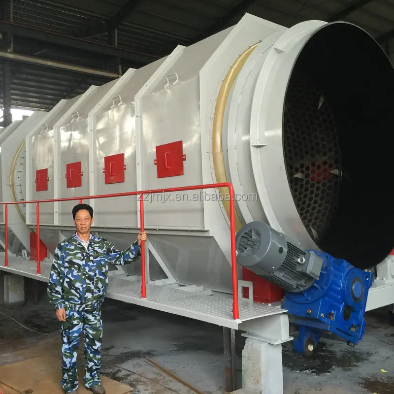 Муниципальные твердые отходы переработки роторного сеперационного завода сортировочная линия