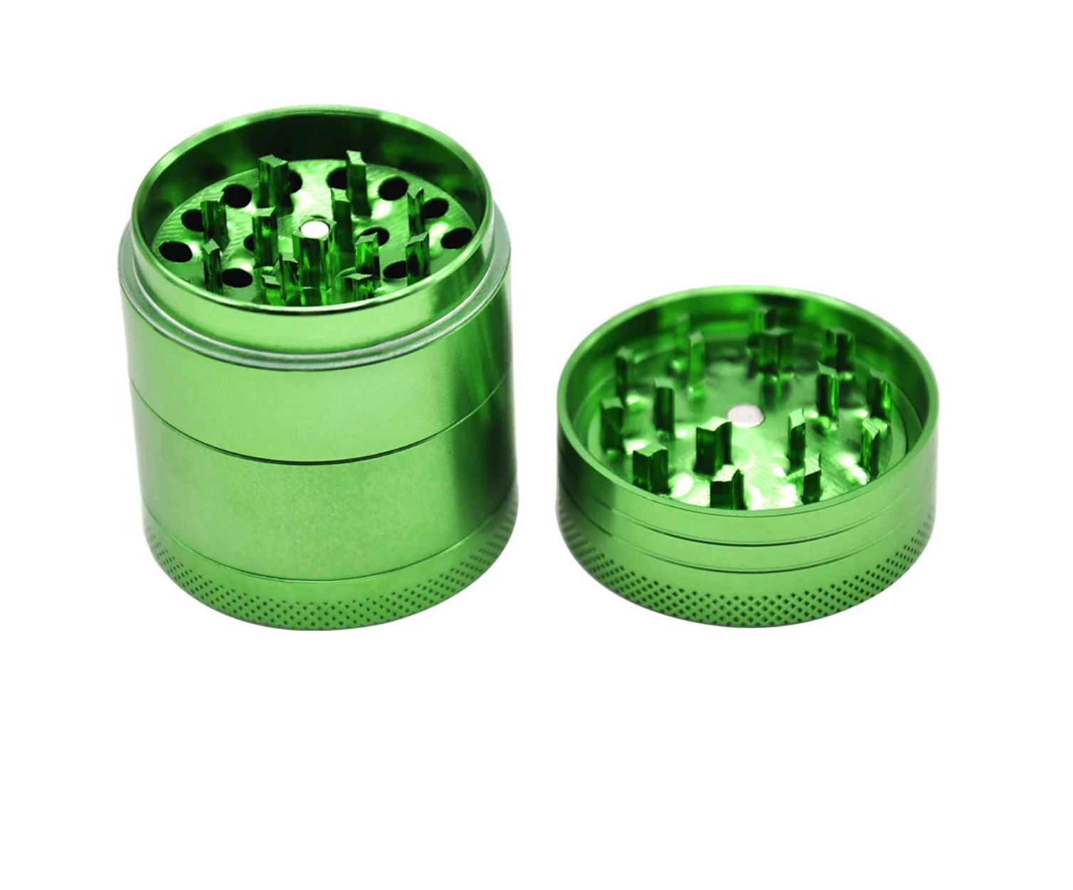 Herb & Spice Grinder | Best Small 4 Piece Metal with Magnetic Top Grinder Jar