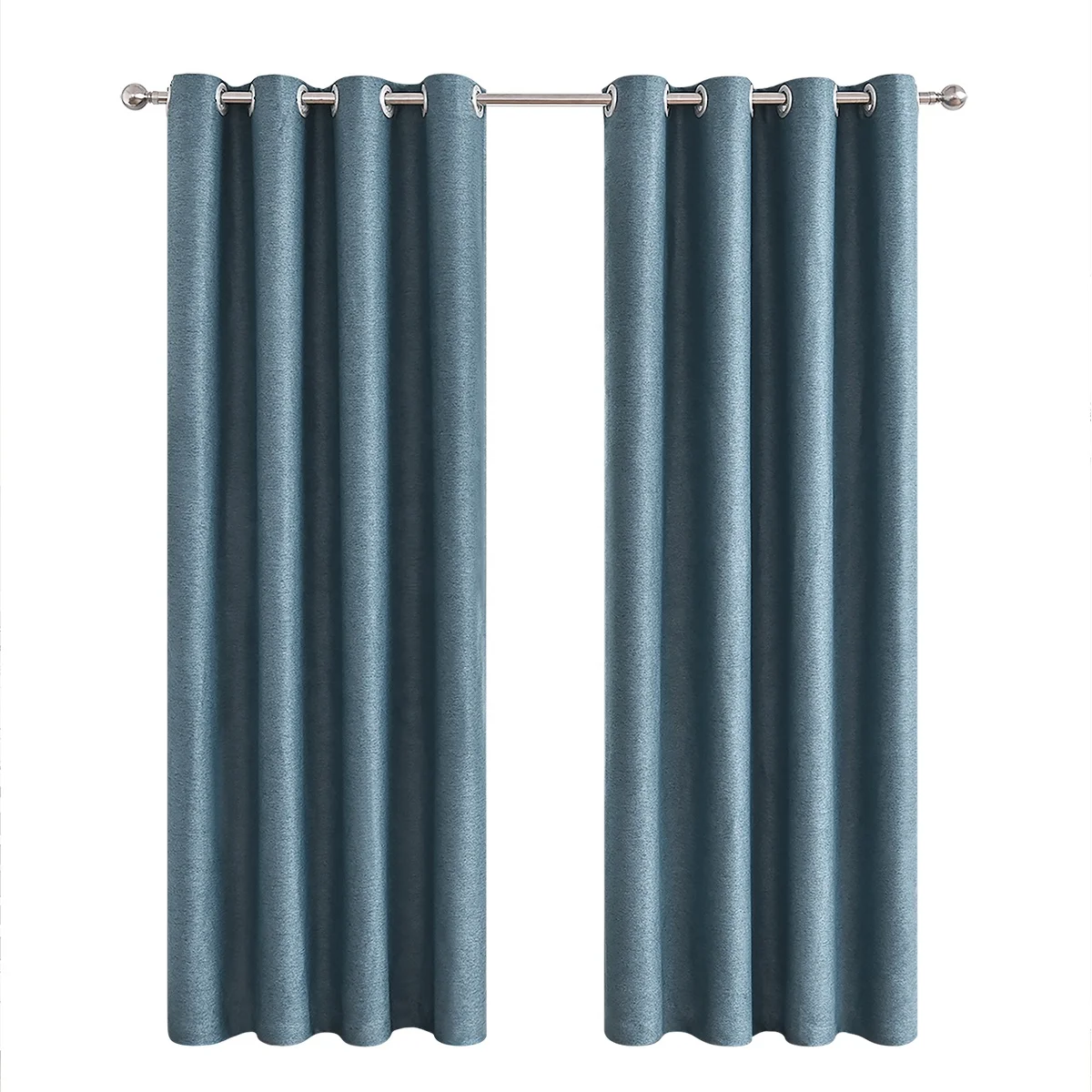 Низкий минимальный заказ, двойная льняная текстурная ткань, 80% затемняющие занавески с высоким затенением, 100% полиэстер, занавески для гостиной, спальни