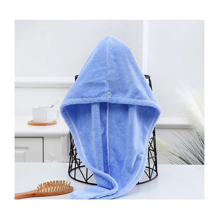 Bulk manufacturer double layers microfiber hair dry urban hair towels