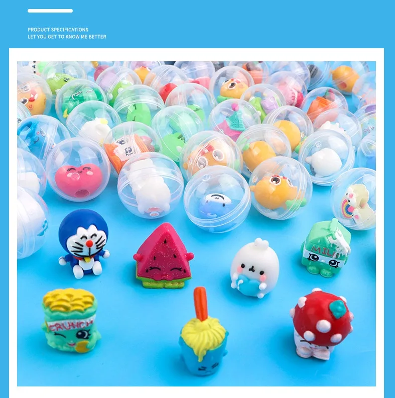 Capsule doll twisting machine toy candy machine egg twisting machine transparent plastic ball capsule toys