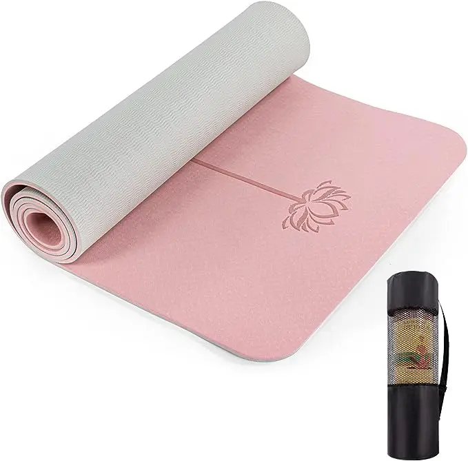 Amyup hot environment natural yoga mat custom instructional yoga mat with poses printed on it china design yoga mat