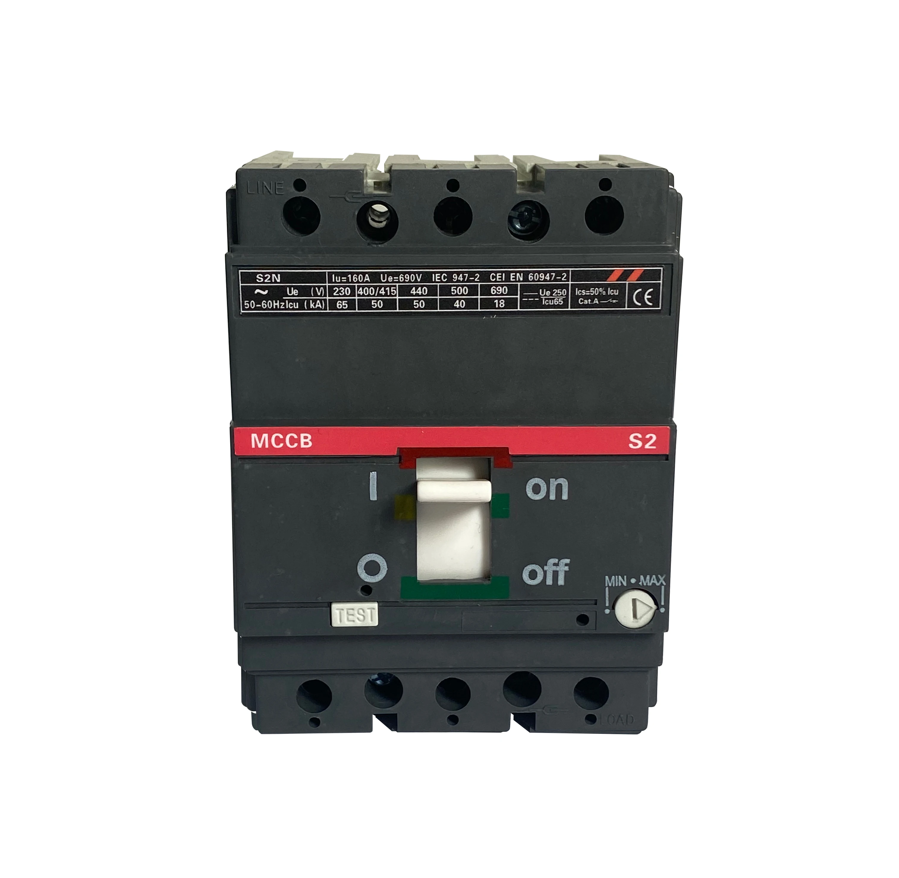 Tmax MCCB 125A 160A 250A 400A 630A 800A 1250A 1600A 3p 4p 690V Molded Case Circuit Breaker