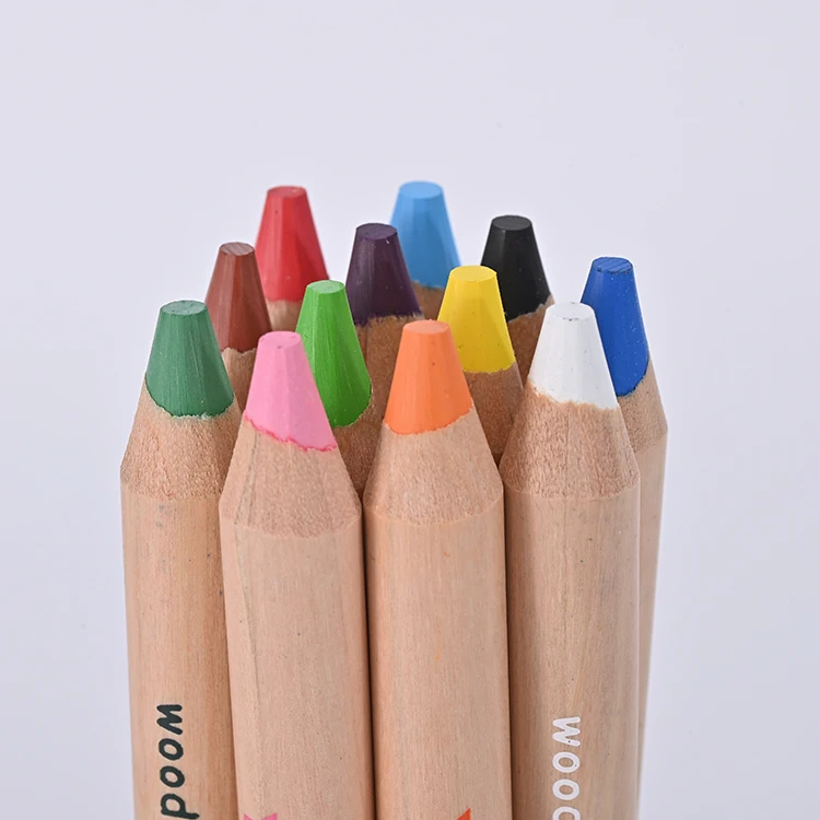 Ins Hot Product School Supplies Coloring Non-Toxic 6 Colors Crayons With Sharpener