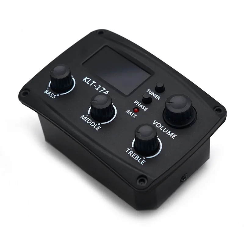 EQUALIZER 3 Band KLT-17A GUITAR PICKUP WITH TUNER AND LED SCREEN FOR WOOD GUITAR