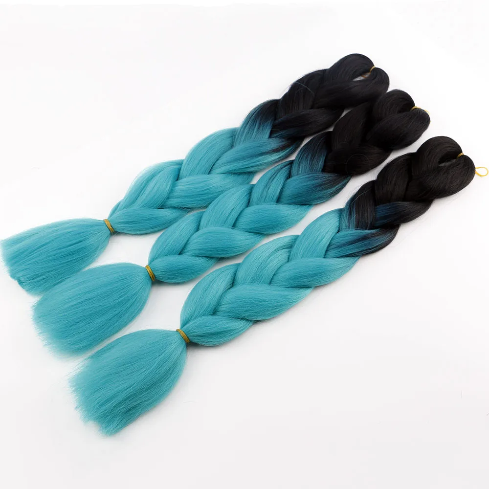 24inch 100g Natural Jumbo Synthetic High-Temperature Deep Wave Fiber Braiding Hair for Women