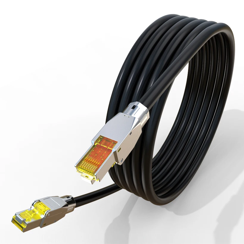 Cat8 Ethernet Cable Double Shielded STP 40 Gigabit 2000MHz Cat 8Premium High Speed Network Cable communication cables