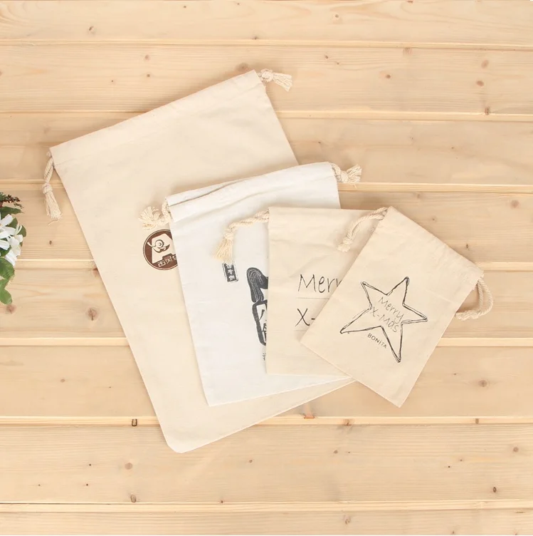 Wholesale Eco Friendly recycled cotton clothes dust bag with logo