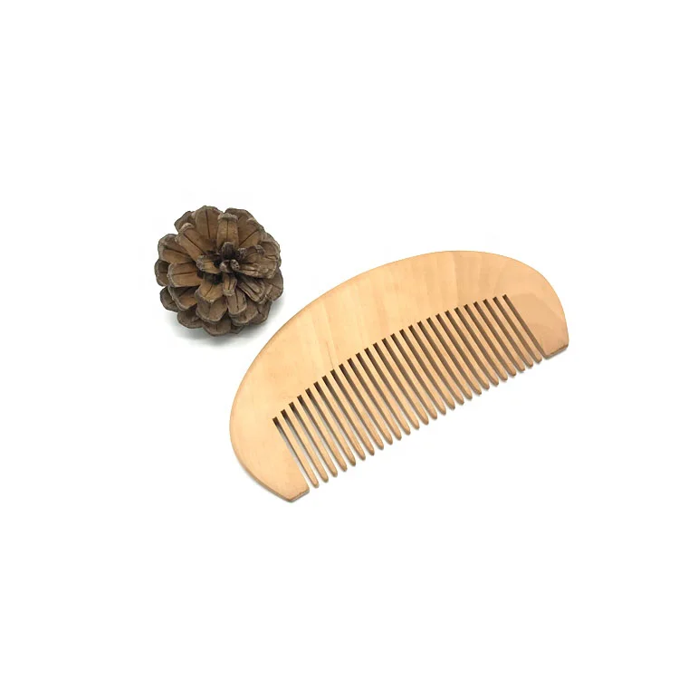 2024 Nice and cheap pear wood hair and beard wooden comb