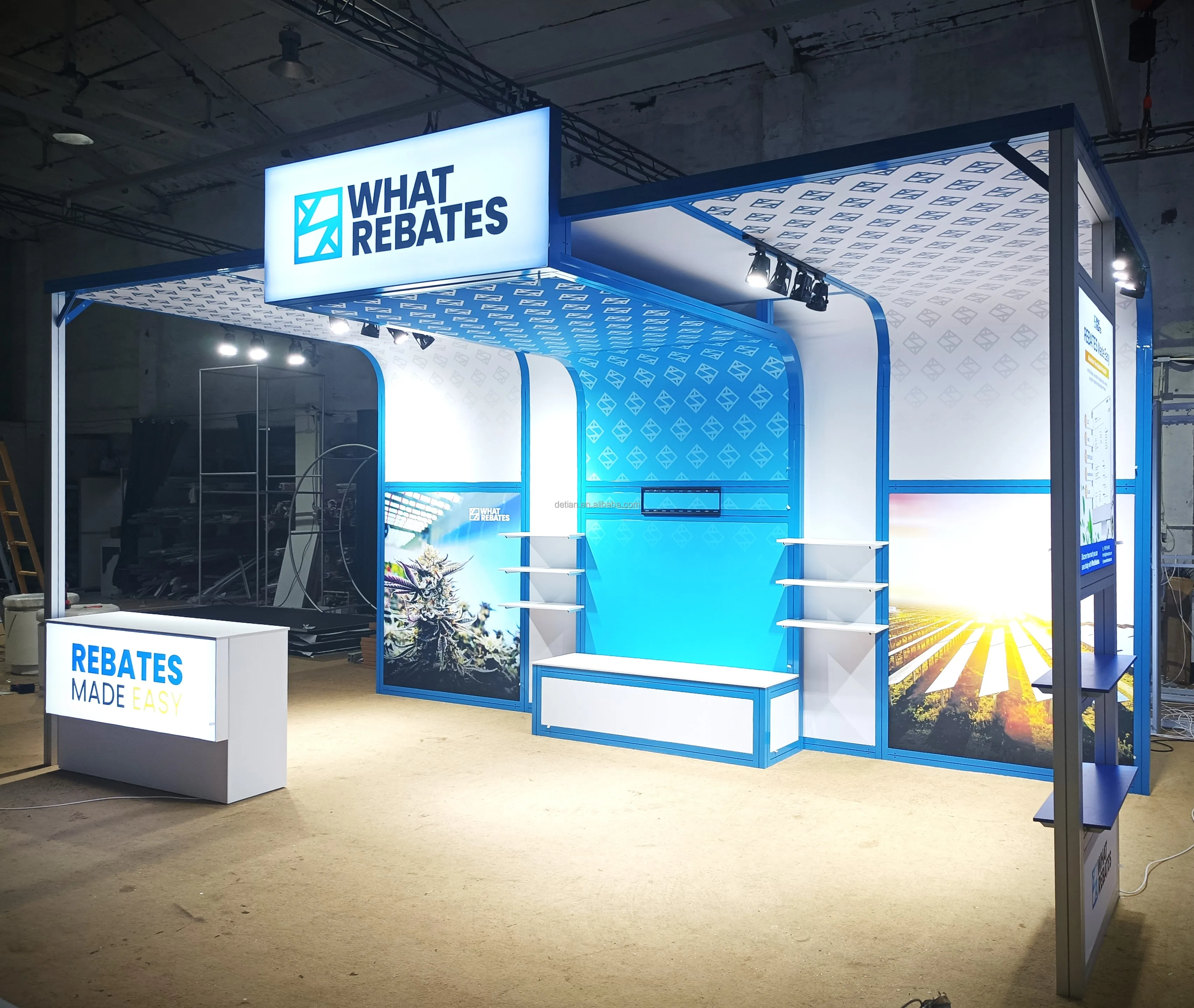 Professional and Attractive Exhibition Shell Scheme Exhibition Panel Exhibition Booth Partition Walls for Trade show and Fairs