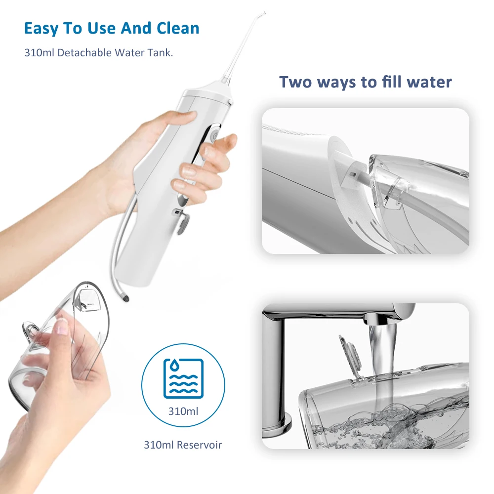Oral Irrigator Wholesale Ipx7 Waterproof Electric Teeth cleaning Whitening Equipment Home Travel Dental Floss Water Flosser