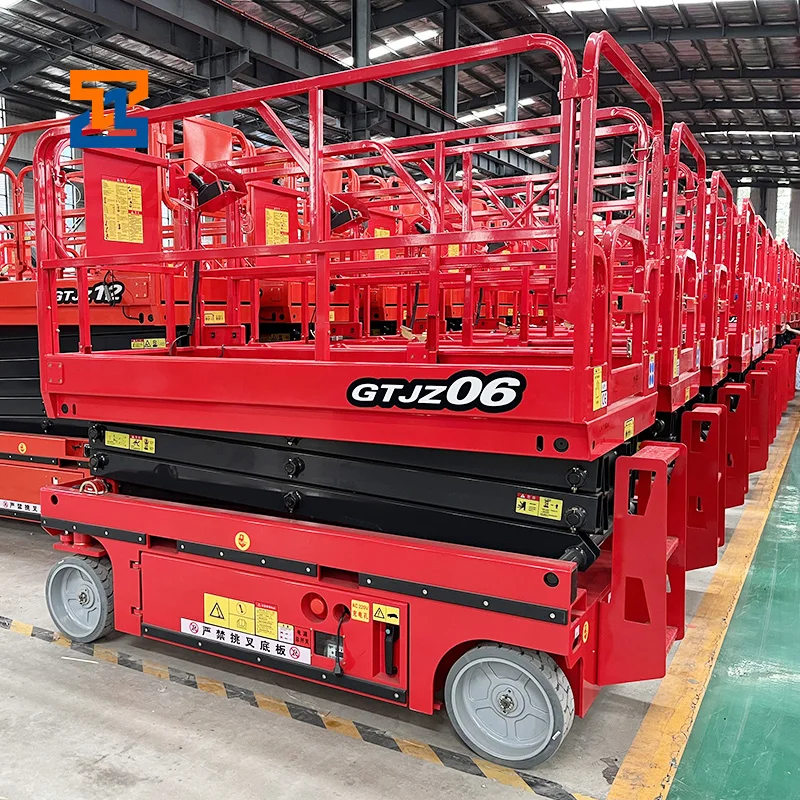 CE certification 4m-14m hydraulic portable scissor lift small aerial work manlift 12m 220V electric scissor lift