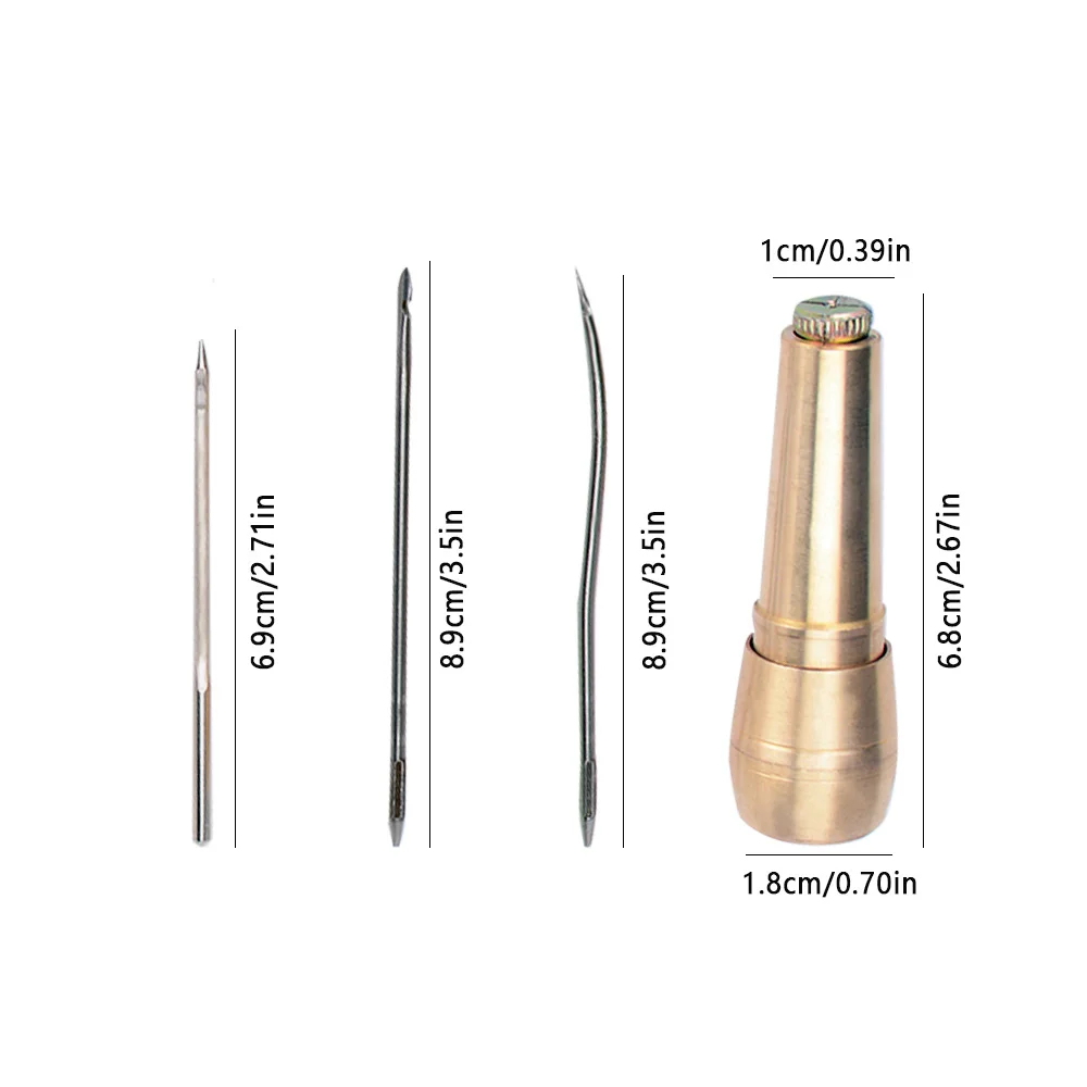 Shoes Canvas Tent Sewing Awl Hand Stitcher Taper Needle Repairing Kit Tool leather strit stitching tools hole