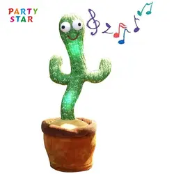 Hot Sale Dancing Plush Toy Twisting Dance Cactus Recording Musical Singing Cactus