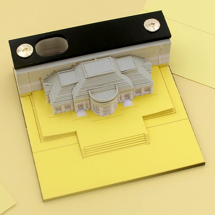 Нелипкие 3D блокноты для записей разного дизайна здание Белого дома эстетическое домашнее украшение гостиной