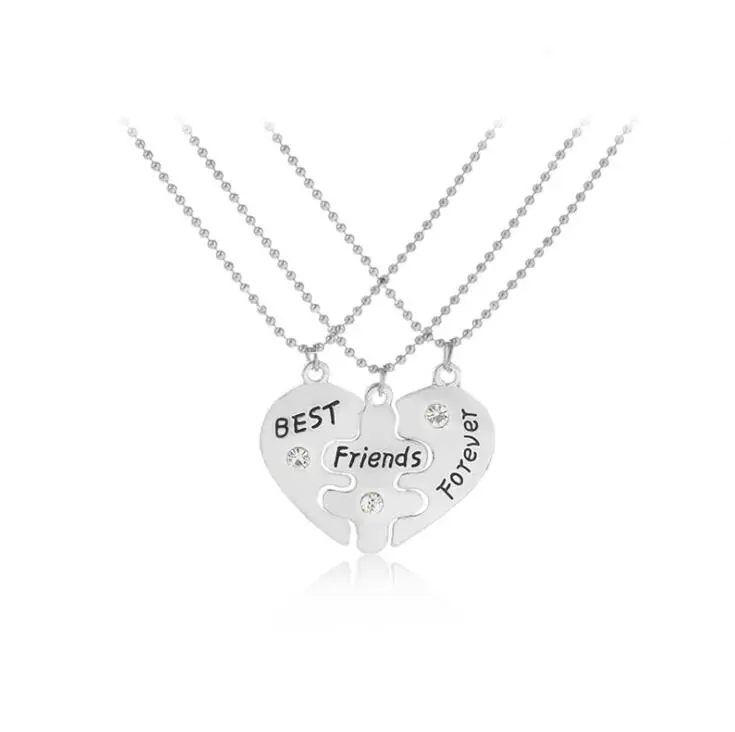 Friendship Personalised Best Friend Forever Charm Pendant Necklace Gift BFF Jewelry