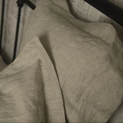 bedding set made by hemp linen plaid fabric 500m fabric roll linen