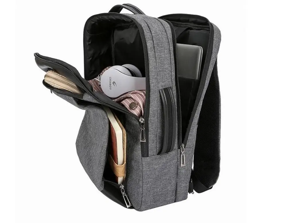 
New Fashion USB Charging Male Female Waterproof Durable Anti-Theft Men 15.6 inch Laptop Backpack 