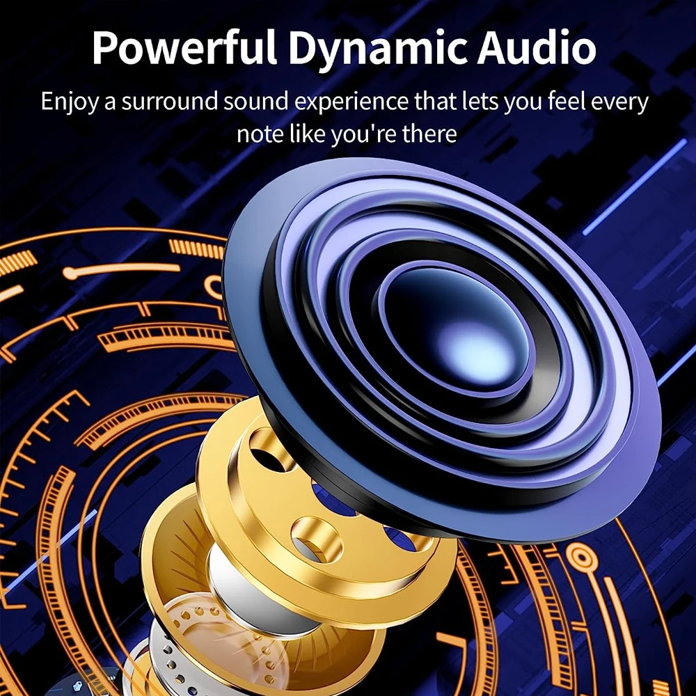 Dual LED Digital Display True Stereo Wireless Earbuds Earphones in ear Headphones with Earhooks Wireless TWS Earphone